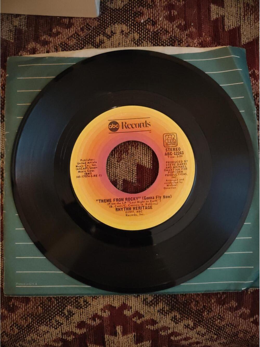 Rhythm Heritage  - theme from "Rocky"   - NM vinyl 45